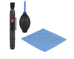 SolidChoice - Camera Cleaning Kit - Lensreinigingsset - Handige accessoires - Compact - Stofblazer en doek - Voor fotografen - Set met divers...