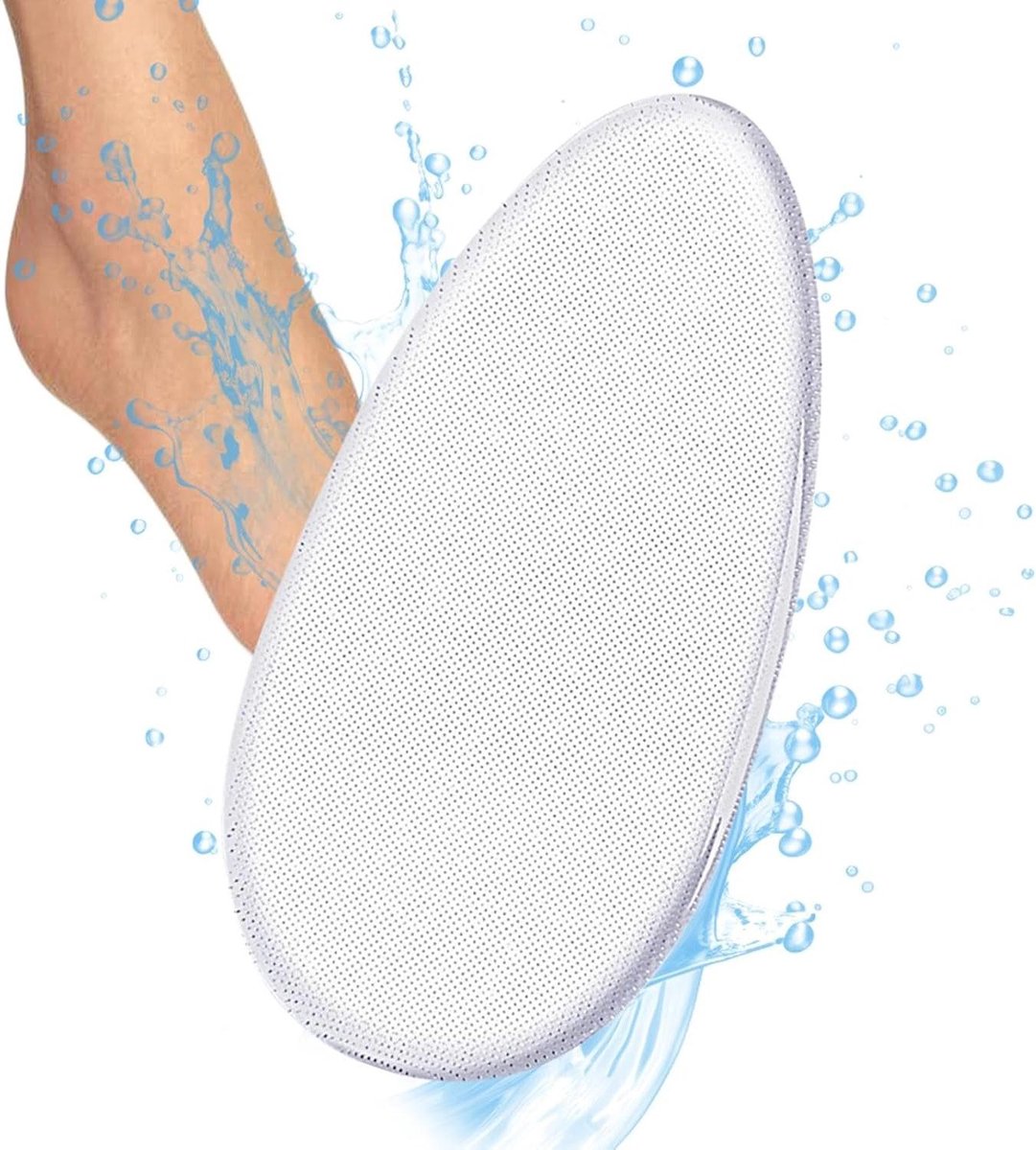 Glazen Voetvijl - Hielbestand Dode Huid - Voeten Verzorgen - Transparant Ontwerp - 10 cm - Transparant
