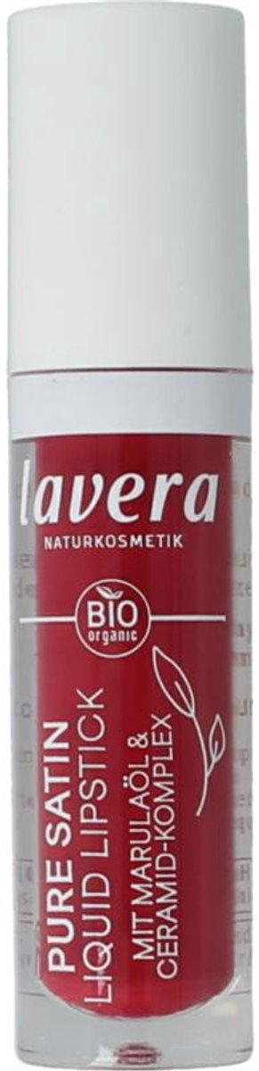 Lavera Lipstick Liquid Poppy Red 01 Bio (1 stuk)