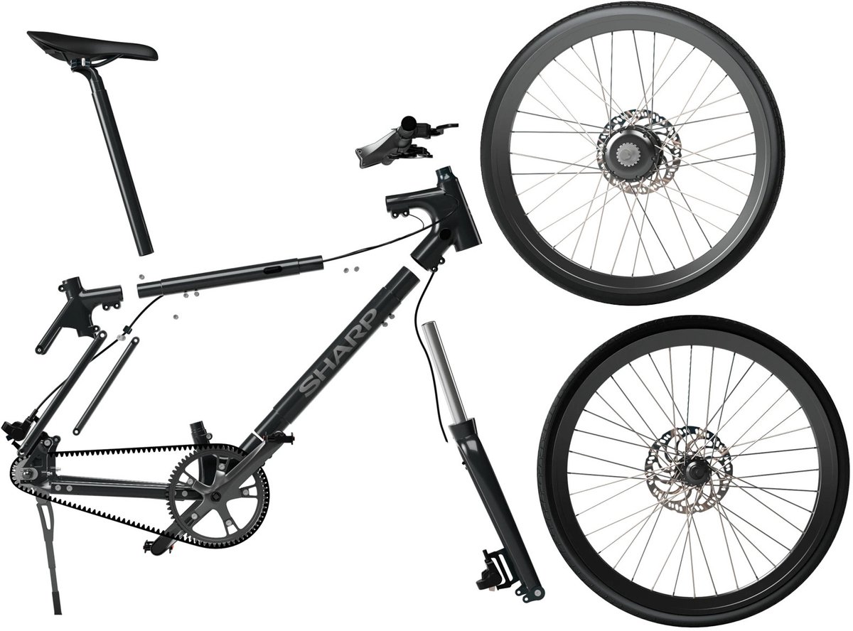 Sharp Milano RS08 e-bike 7Ah 1sp beltdrive naked bike zwart riemaandrijving 28 inch 53 cm – foto 5