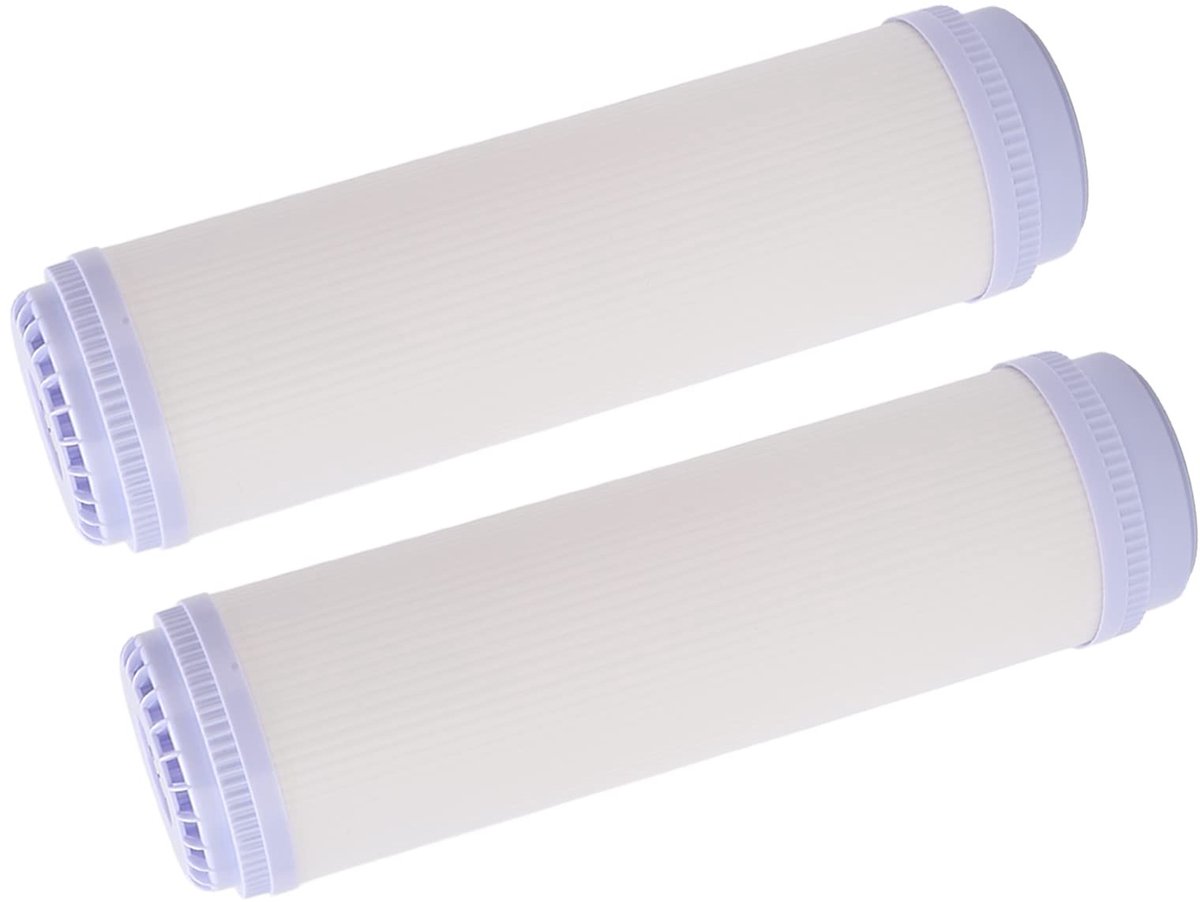 aladdien - Waterfilter - Vervangingscartridge - Grote Stroom - 2 Stuks - Ultrafilter - Drinkwater - 10 Inch - Sanitairapparatuur