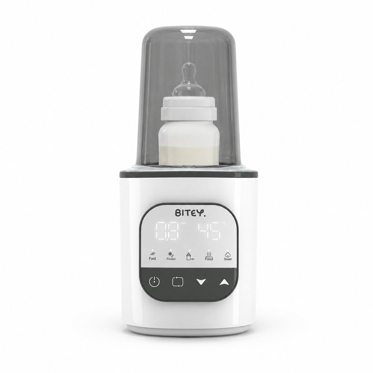 Bitey 9-in-1 Flessenwarmer – Babyfles Verwarmen, Steriliseren, Ontdooien & Warmhouden – Voor Moedermelk, Potjes en Bewaarzakjes