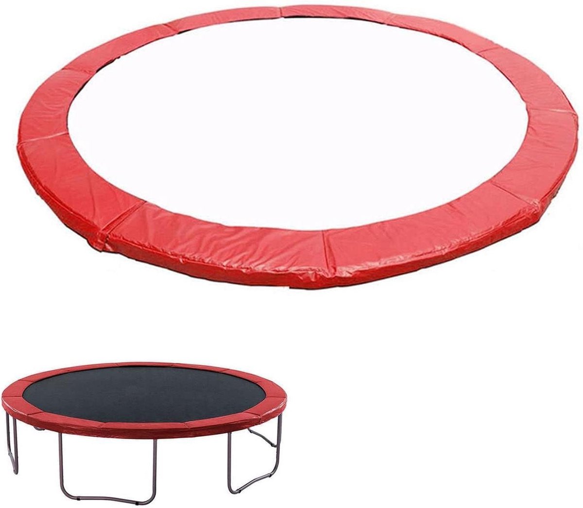 Trampoline Rand Beschermer - Veiligheidsmat - Veilig Springen - Waterdicht Weerbestendig - Diverse Maten - Rood