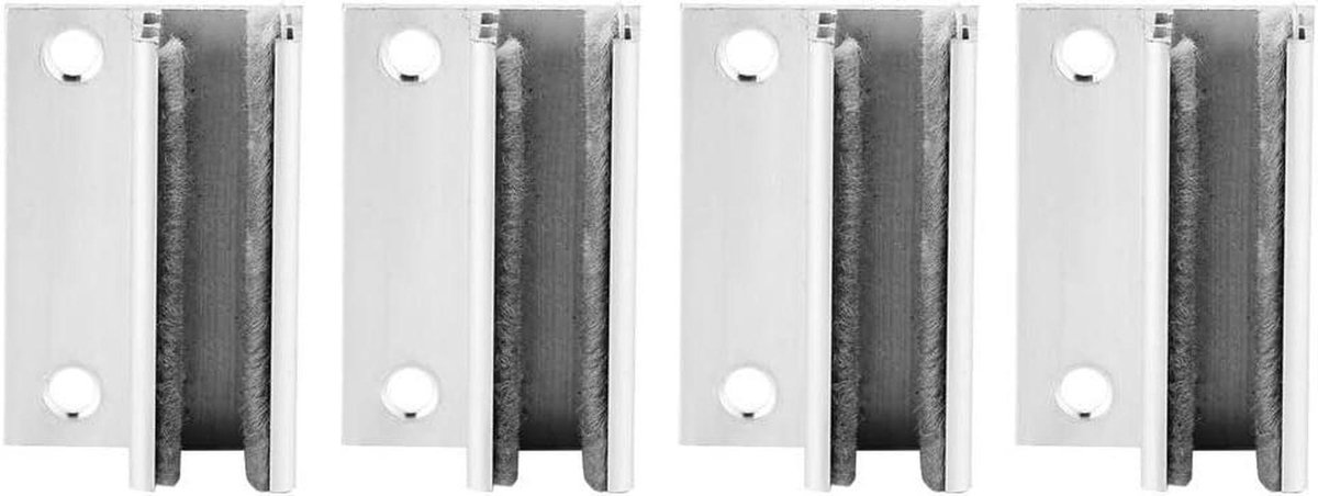 Deur Dichterbij - Deurstopper Sensor - Schuifdeur Gebruik - Vloerbevestiging - 4 stuks - Zilver