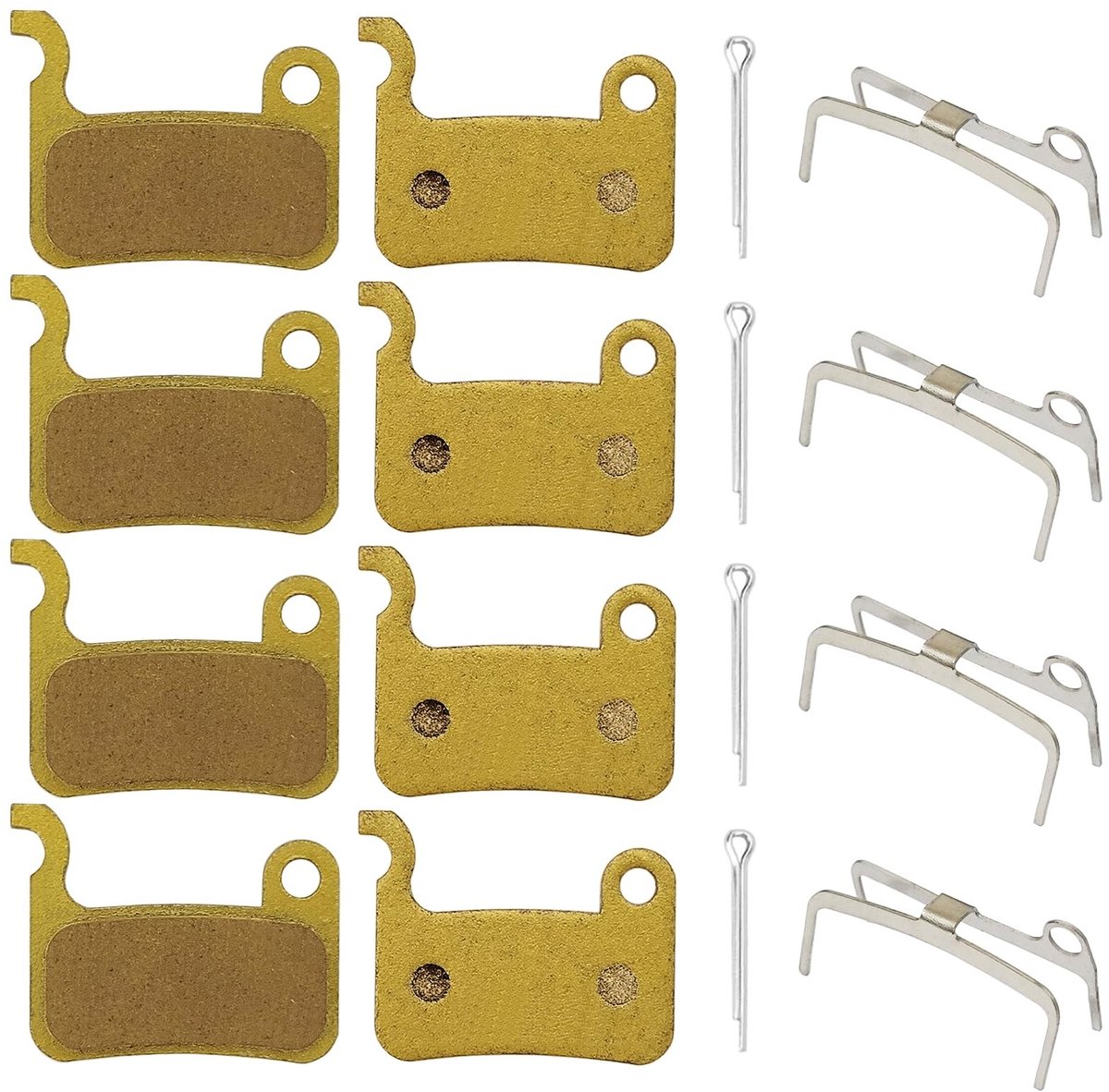 ONF3 - Gesinterde Metalen Fietsremblokken - 4 Paar - Voor Shimano Deore XT SLX Alfine en Meer - Duurzame remblok oplossing - Geschikt voor diver...