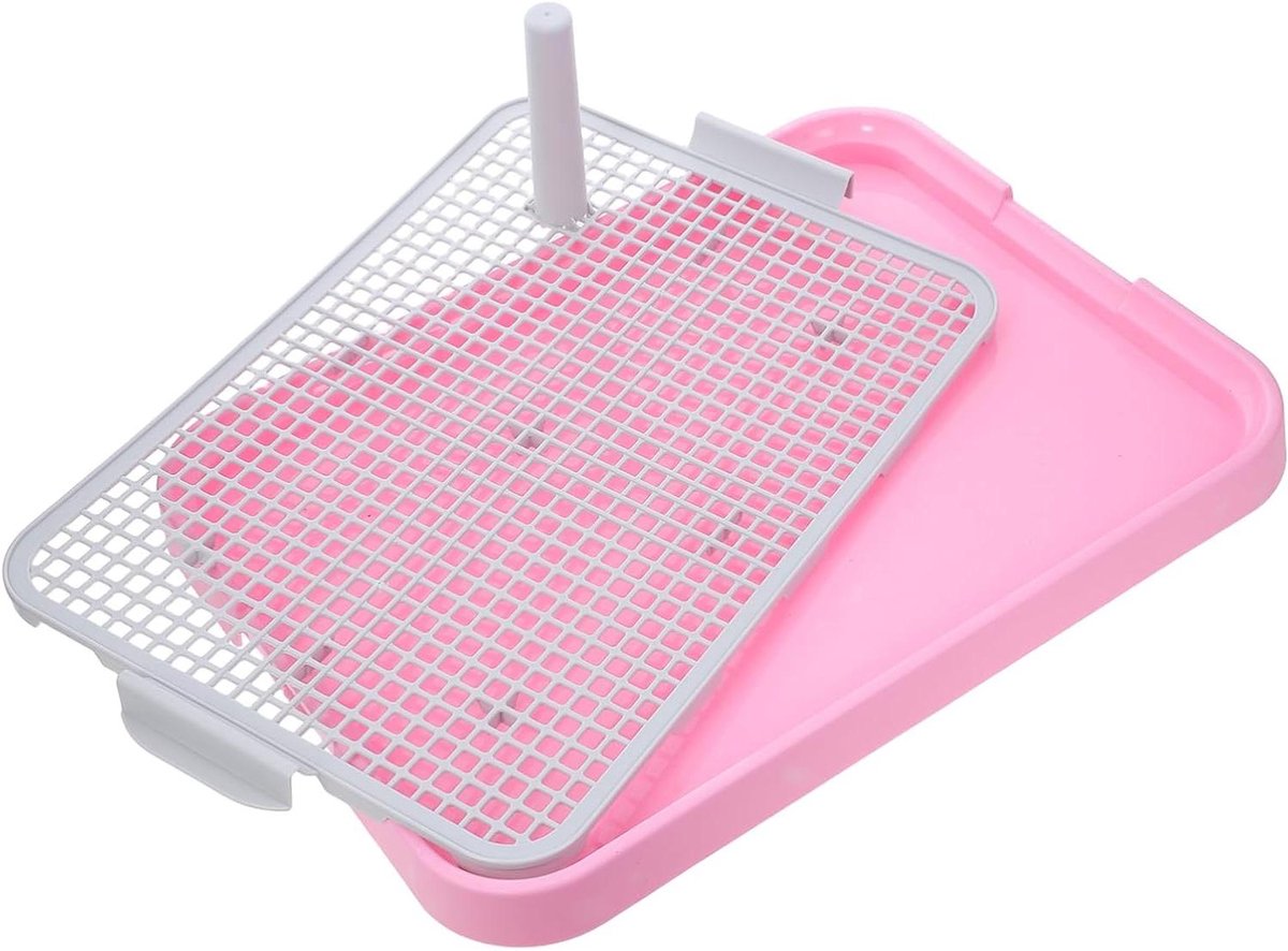 Huisdier Toilet - Honden Urinoir - Zindelijkheidstraining Honden - Spatwaterdicht Ontwerp - 49x37x15CM - Roze