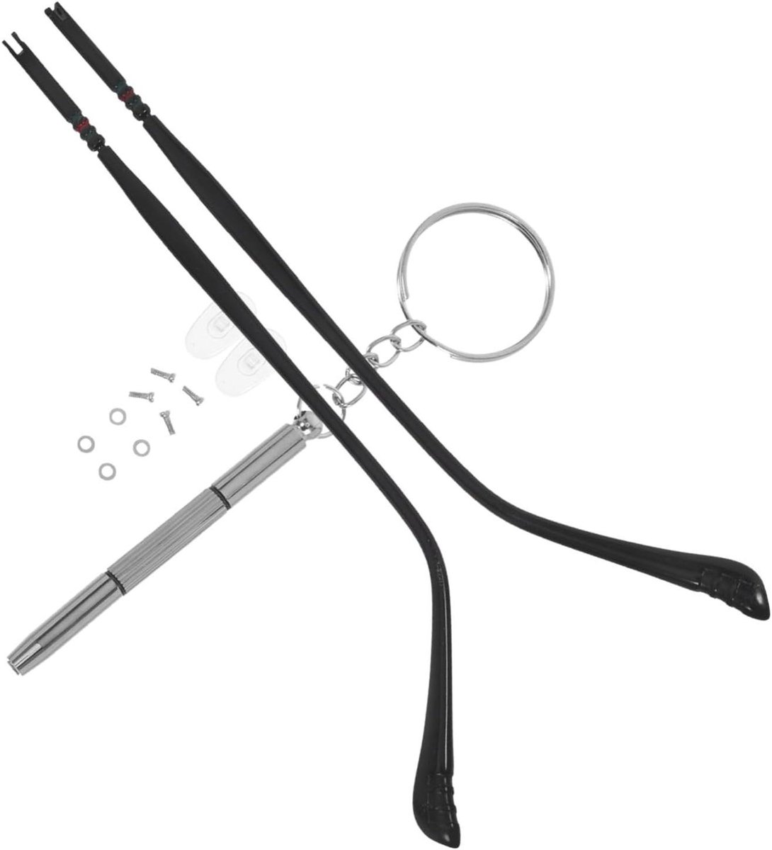 Reparatieset Brillen - Bril Reparatie - Bril Herstellen - Universele Pasvorm - 14 cm - Zilver