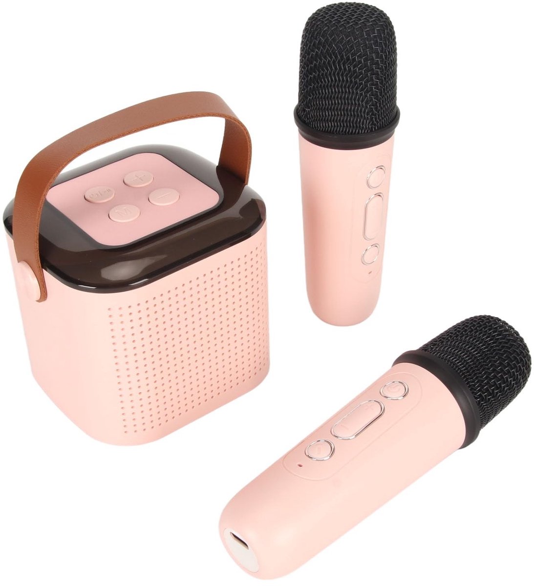 aladdien - Draagbare Bluetooth Speaker - Draadloze Microfoons - RGB Mini Karaoke Set - Ideaal voor Feesten - Wireless Audio - Geschikt voor Thuis - ...