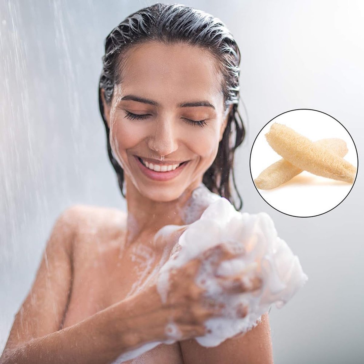 Luffa Keukenspons - Natuurlijke Spons - Servies Reinigen - Krasbestendig - 13-22 cm - Natuurlijk