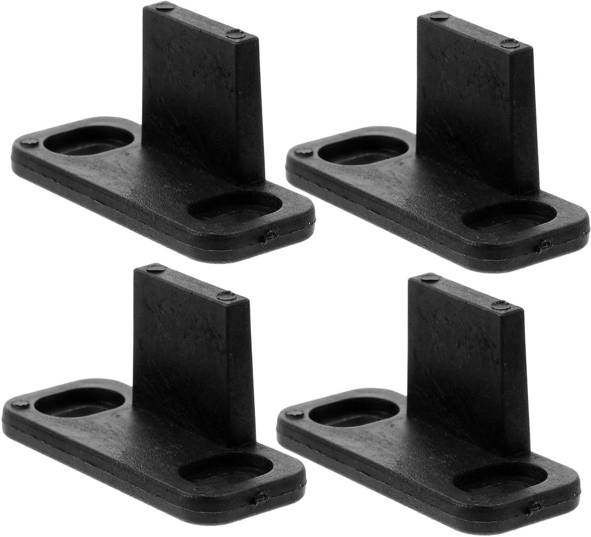 Deur Stopper Vloergeleider - Schuifdeur Gids - Schuifdeuren Stabiliseren - Stille Werking - 4.5 x 2.4 x 2 cm - zwart