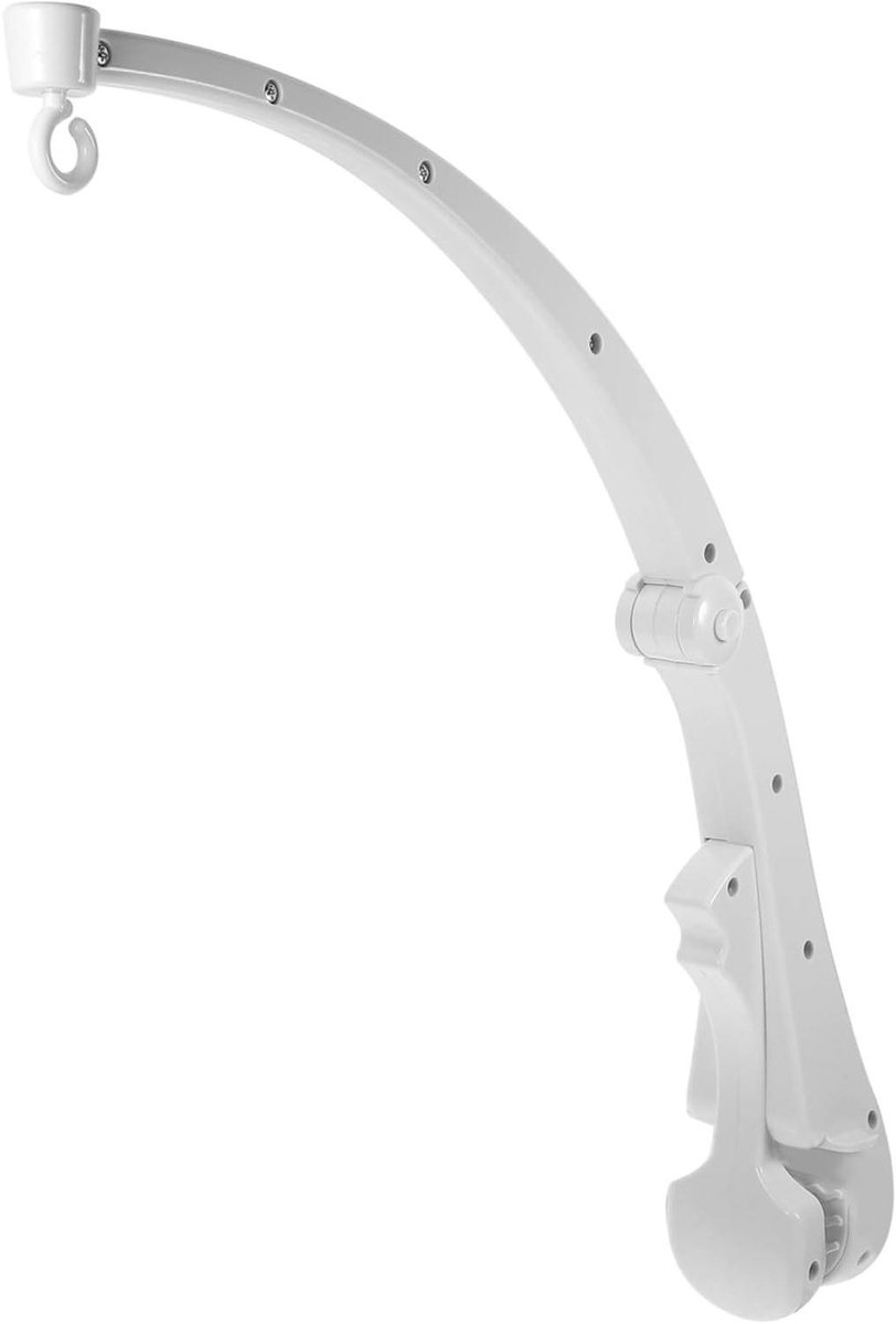 Wieg Mobiel Arm - Baby Mobiel Houder - Baby Vermaken - Buigbaar Ontwerp - 54 cm - Wit