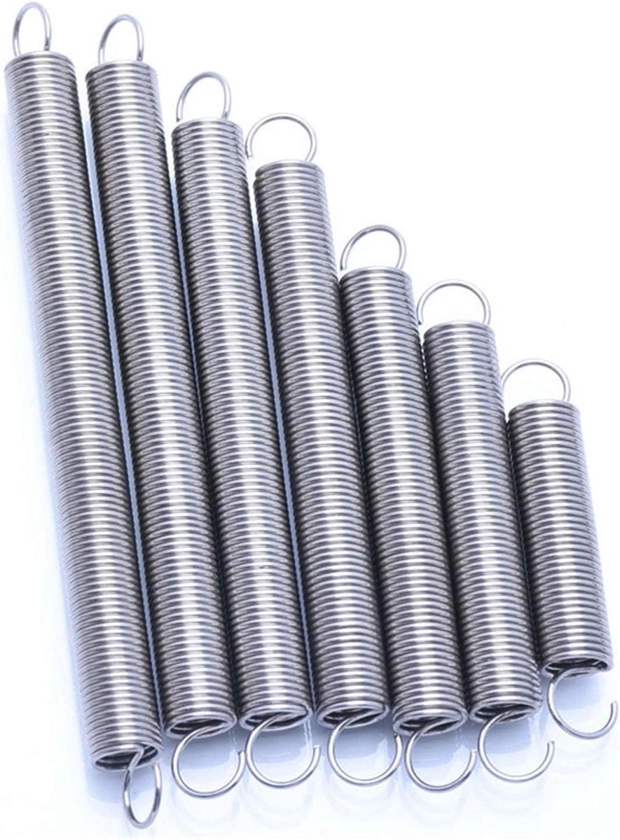 Metalen Trekveer - Terugslagveer Spoelveer - Apparaten Repareren - Roestvrij Staal 304 - 15x12x110 Mm - Zilver