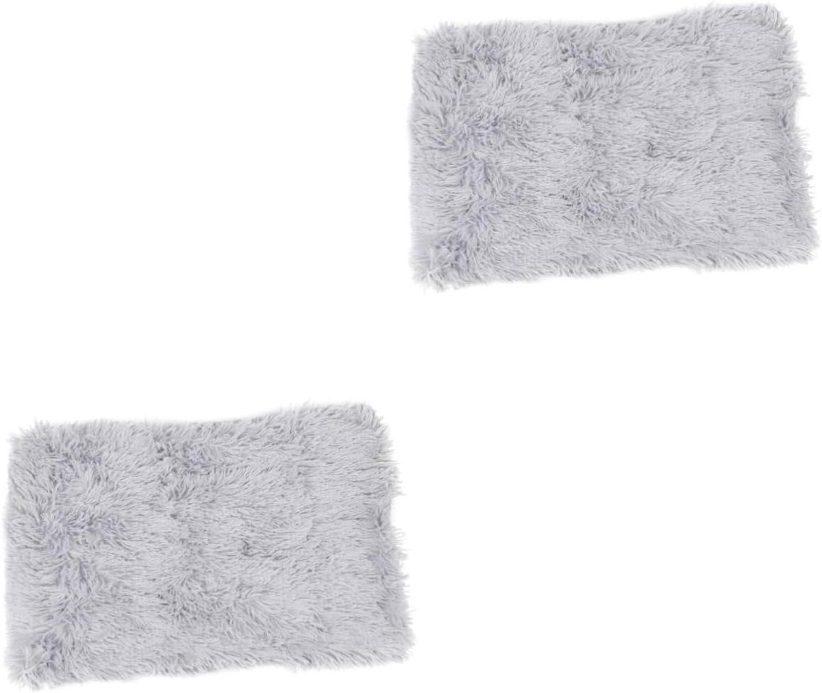 Huisdieren Dekens - Kattenmat Puppybed - Warm Houden - Pluche Materiaal - Klein - Lichtgrijs