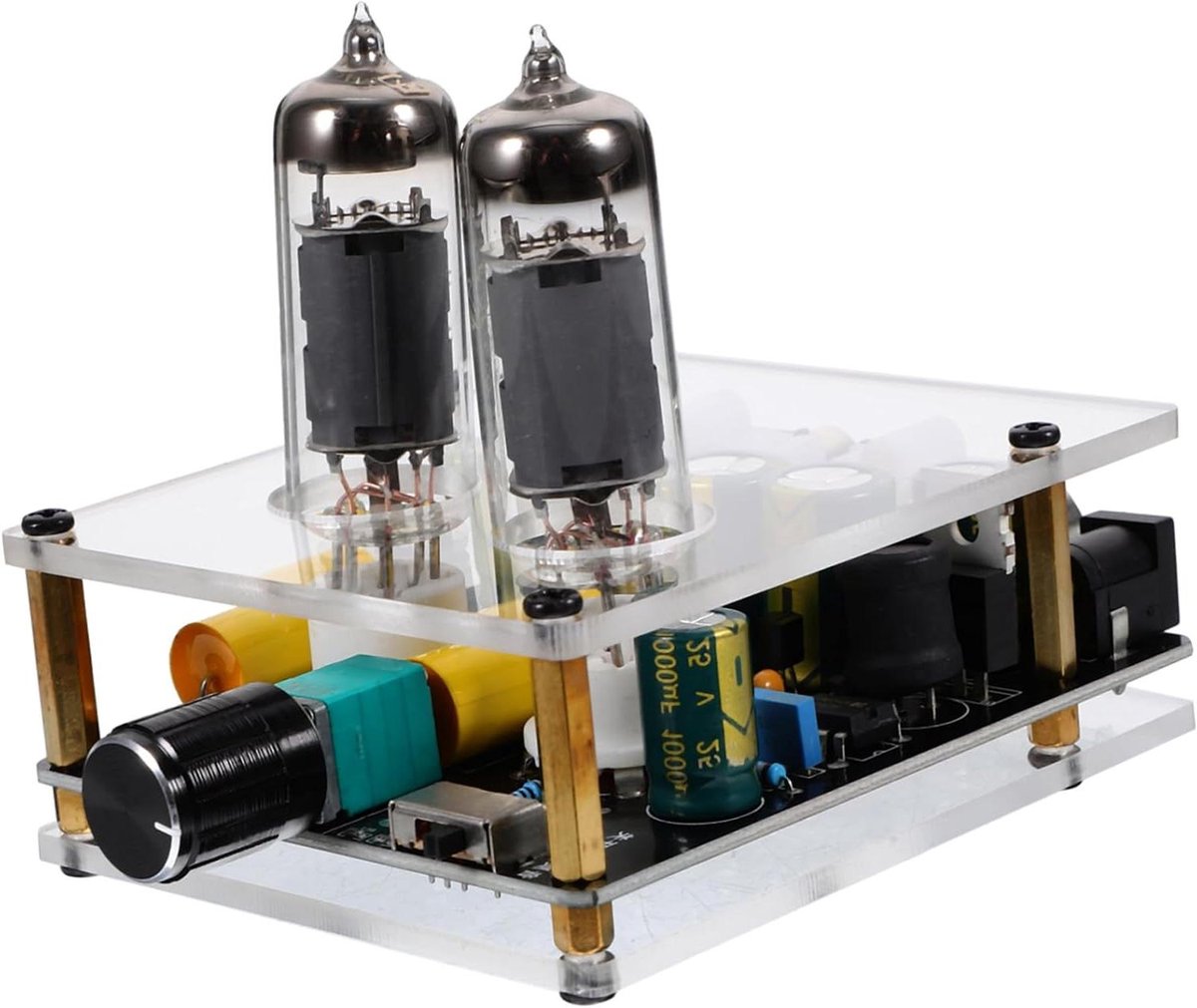 Buizenversterker Stereo - Voorversterker Hifi - Thuisbioscoop Geluid - Vervormingsvrij Geluid - 150 Gram - Zoals getoond