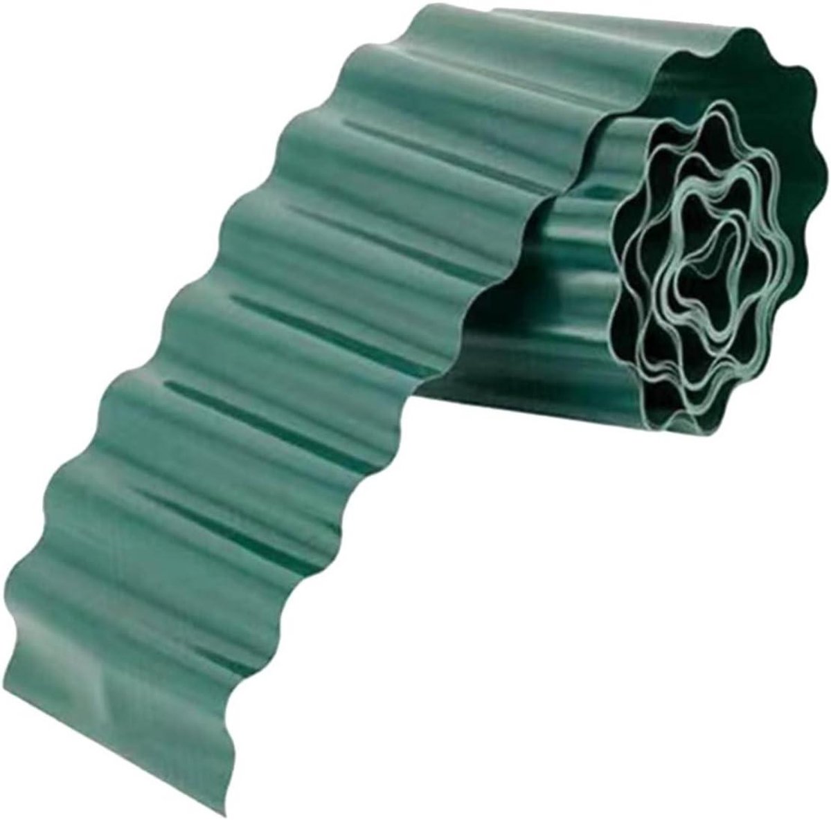 Tuinpaal Landschapsrand - Kunststof Tuinrand Hek - Tuin Decoratie - Pastorale Stijl - 10cm x 9m - Groen