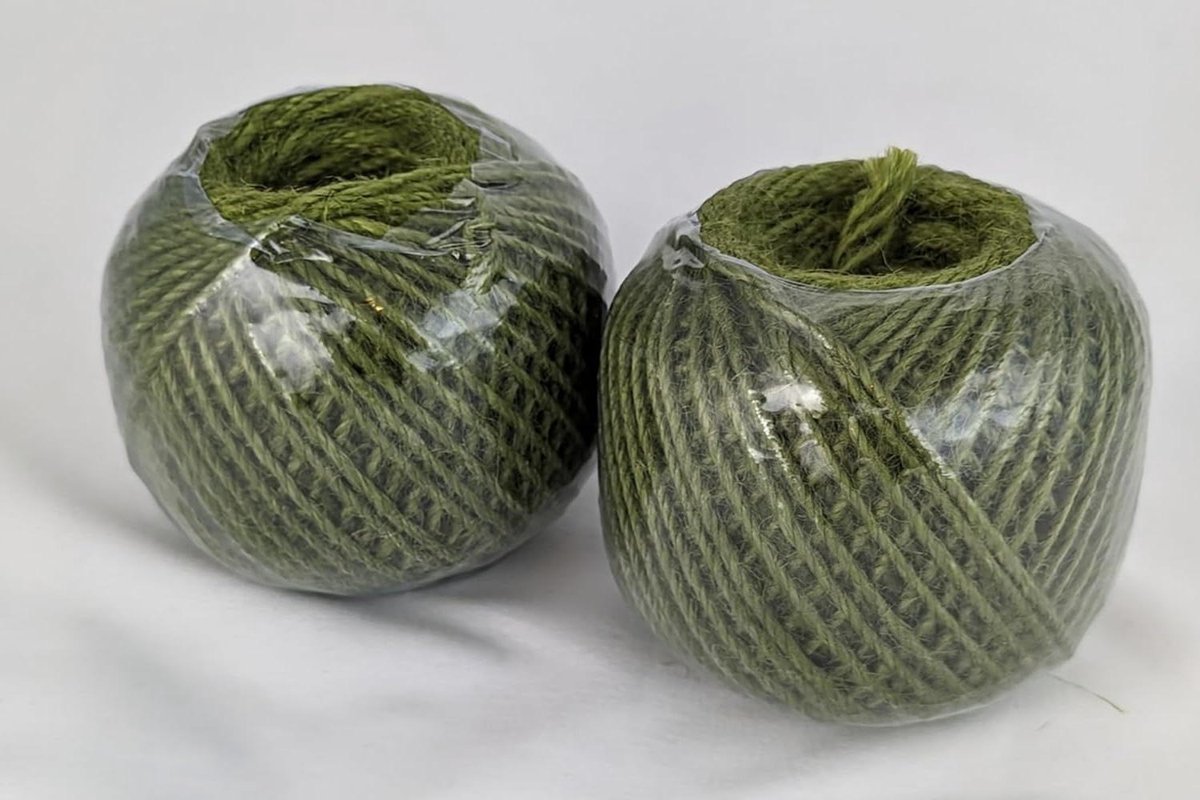 Natuurlijk Jute Touw - Tuingaren Biologisch Afbreekbaar - Planten Steunen - 100% Natuurlijke Jute - 90 meter - Groen