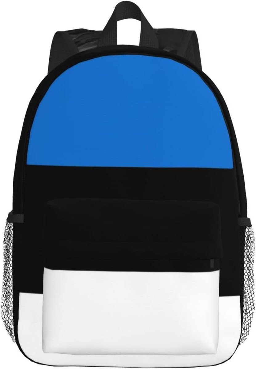 Vlag Estland Rugzak - Laptop Tas Waterdicht - Dagelijks Gebruik - Full Print Ontwerp