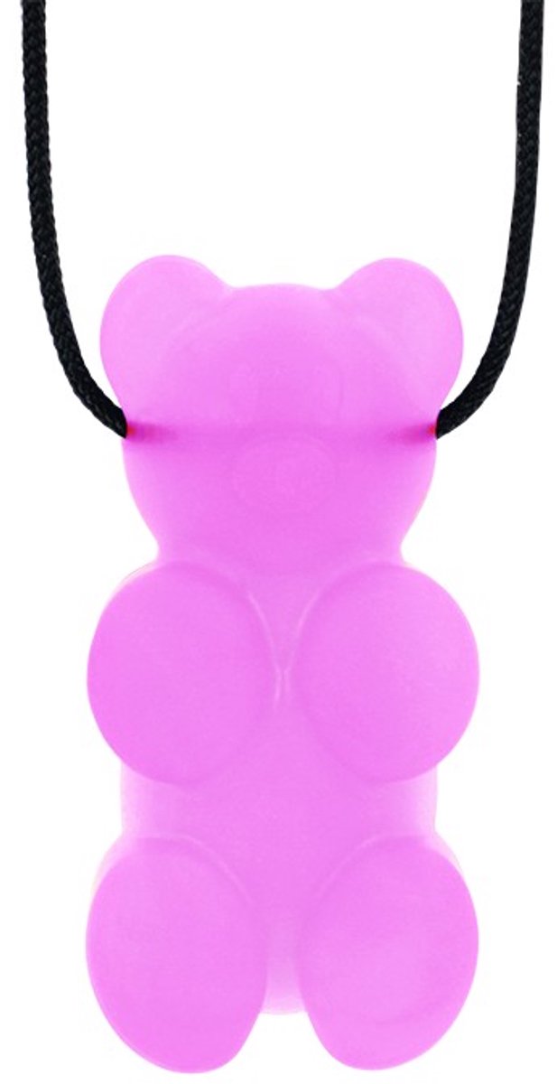 ARK Therapeutic kauwsieraad gummy bear bijtketting roze speelgoed.