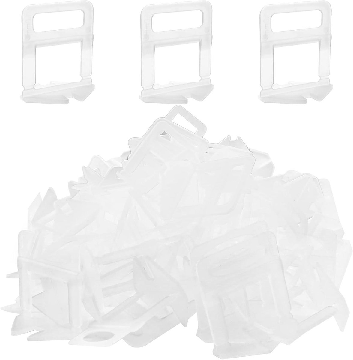 Tegel Leveling Systeem - Tegel Spacers - Vlakke Tegels Leggen - Minimale Voeg 1mm - 500 Stuks - Wit