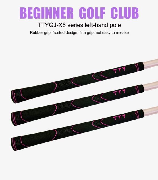 Golfclub 7-ijzer - Golfijzer Linkshandig - Golfen Leren - R-Niveau Swing - Man-graphite shaft - Graphite van Merkloos — afbeelding 3