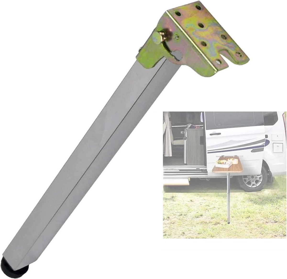 Vouwbare Tafelpoten - Telescopische poten Verstelbare poten - Meubels Opknappen - Dubbel Positioneringsontwerp - 30-150 cm - Zilver