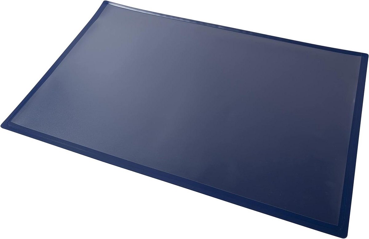Bureauonderlegger - Bureau legger bureau mat - Bureau organiseren - Personaliseerbaar met vak - 375 x 575 cm - Blauw