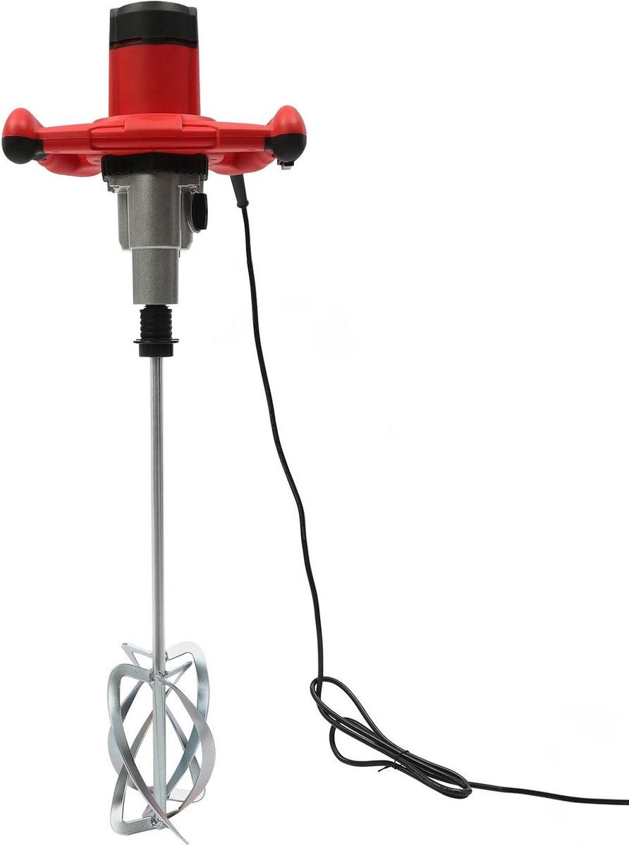 Handmixer - Betonmixer Roerder - Mengen van Bouwmaterialen - 6 Instelbare Snelheden - 2800 Watt - Rood