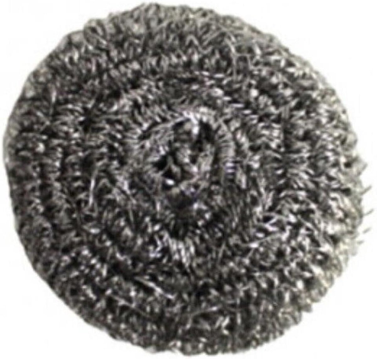 Schuurspons Staal - Spons RVS - Keuken Schoonmaken - Ronde Vorm - 8 cm - Zilver