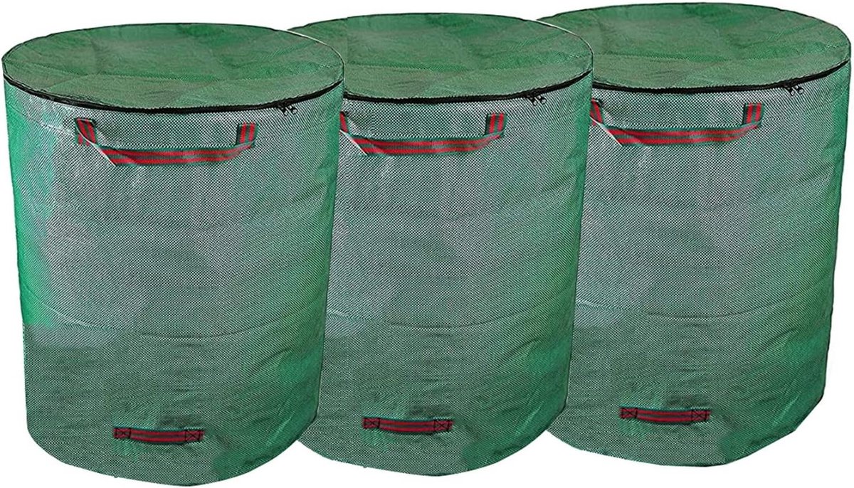 Tuinafvalzakken - Zware tuinzakken - Afval verzamelen - Met handgrepen - 120 Liter - Groen