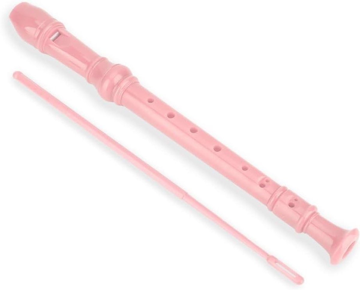 Kinderblokfluit - 8-gats fluit - Muziek Leren - Nauwkeurige Toon - 32 cm - Roze