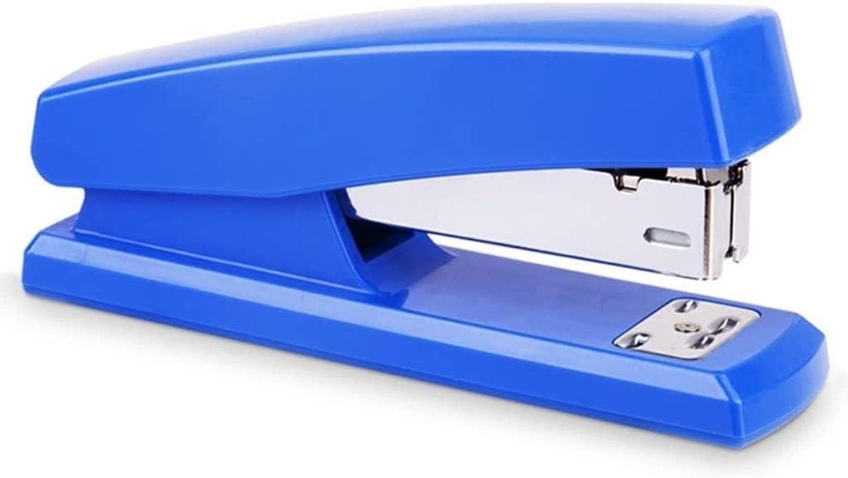 Bureaunietmachine - Nietapparaat Handnietmachine - Papier Snel Verwerken - Arbeidsbesparend Ontwerp - 123 x 34 x 56 mm - Blauw