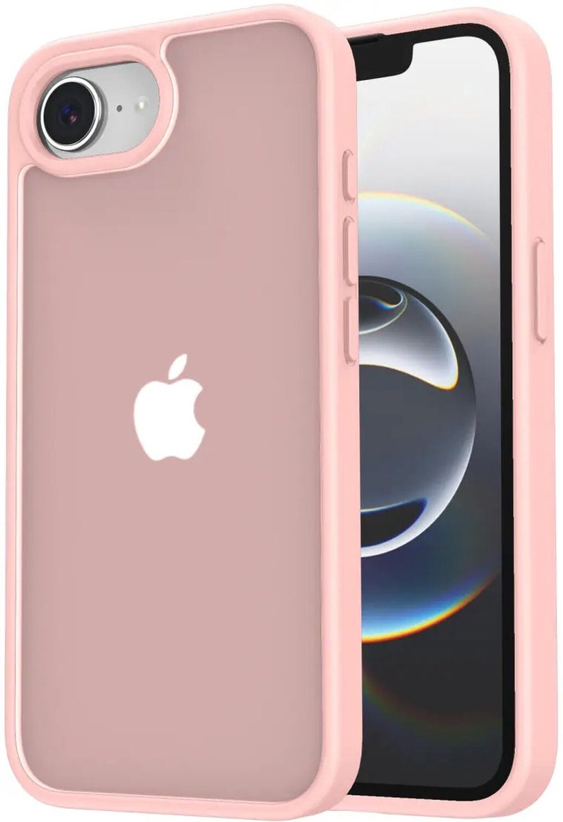 Hoesje Geschikt voor Apple iPhone 17e / 16e - Matte Back Cover - Roze