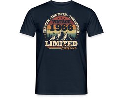 1966 Vintage Retro | 60e Verjaardag Cadeau T-Shirt Heren