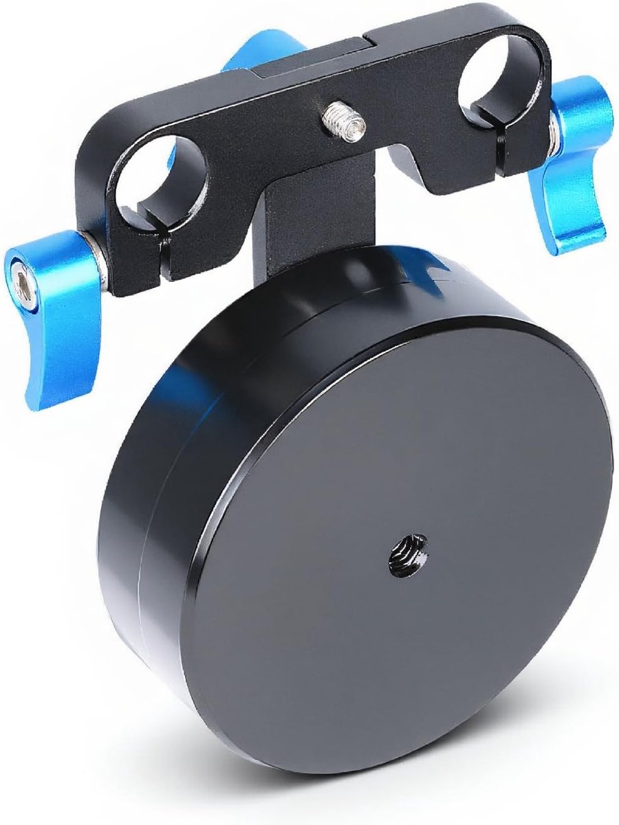 Verstelbaar tegengewicht voor camera's, 2.1kg, geschikt voor 15mm stangen, aluminium schoudersteun, stabiliteit en balans tijdens het filmen