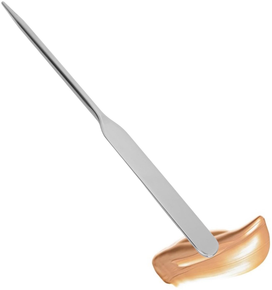 aladdien - Make-up Spatel - Rvs Make-Up Mengpalet - Ergonomisch en Handzaam - Vloeibare Foundation Spatel - Voor Nail Art en Make-Up Creaties - Gesc...