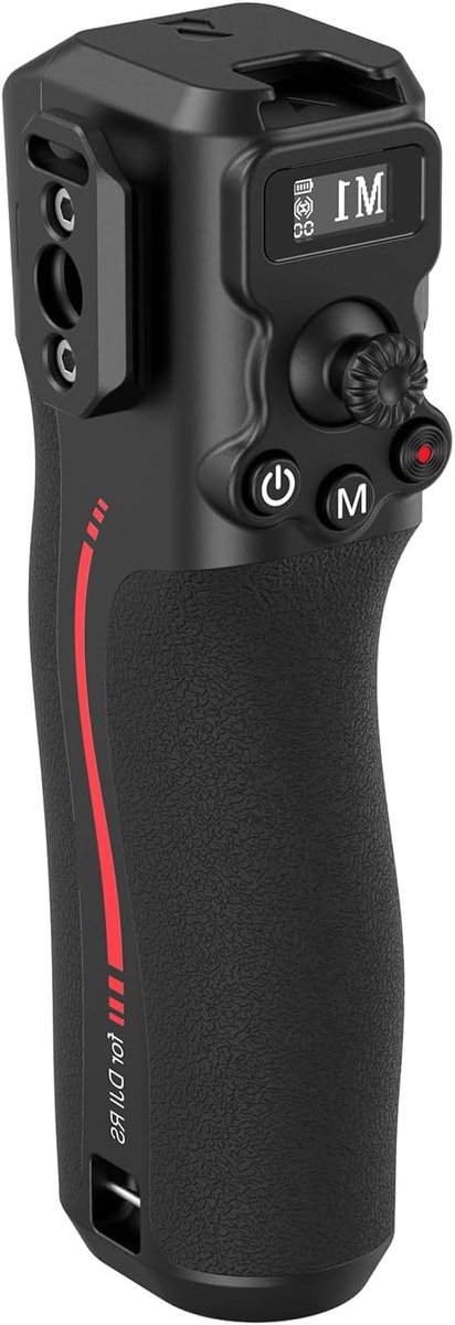 Handgreep met Follow Focus voor DJI RS 2, RS 3 Pro, RS 4 en RS 4 Pro Gimbal Stabilizer, 1/4"-20 Bevestigingsgaten, Koud Shoe Bevestiging, Max. Belastbaarheid 2 kg, Professionele Videografie Accessoires