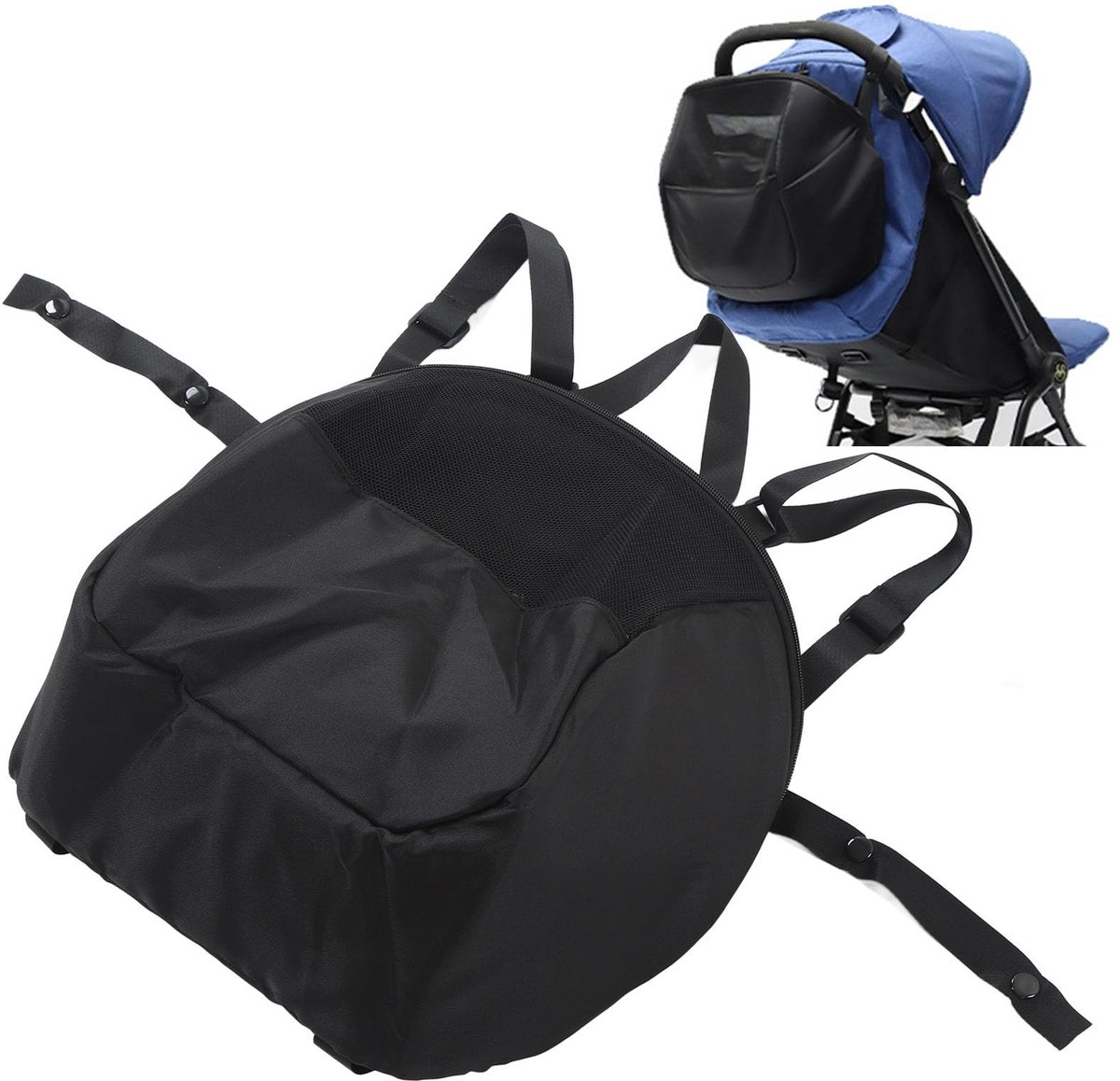 aladdien - Opbergtas voor kinderwagen - Multifunctionele organizer - Grote capaciteit - Oxford-stof - Handig voor babyflessen en luiers - Geschikt v...