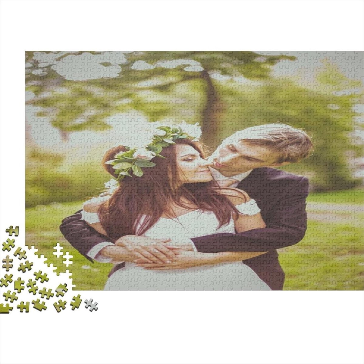 Gepersonaliseerde Puzzel - Fotopuzzel Eigen Afbeelding - Ontspanning en Creativiteit - Unieke Vorm Puzzelstukjes - 75 x 50 cm - Stijl