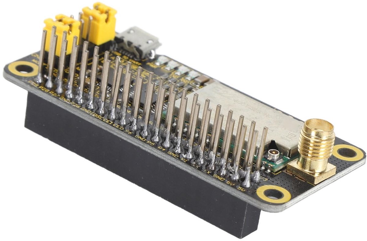 aladdien SX1268 LoRa Module - Draadloze Module - 433 MHz 470 MHz 868 MHz 915 MHz - Geschikt voor Raspberry Pi - UART-interface - Antenne inbegrepen