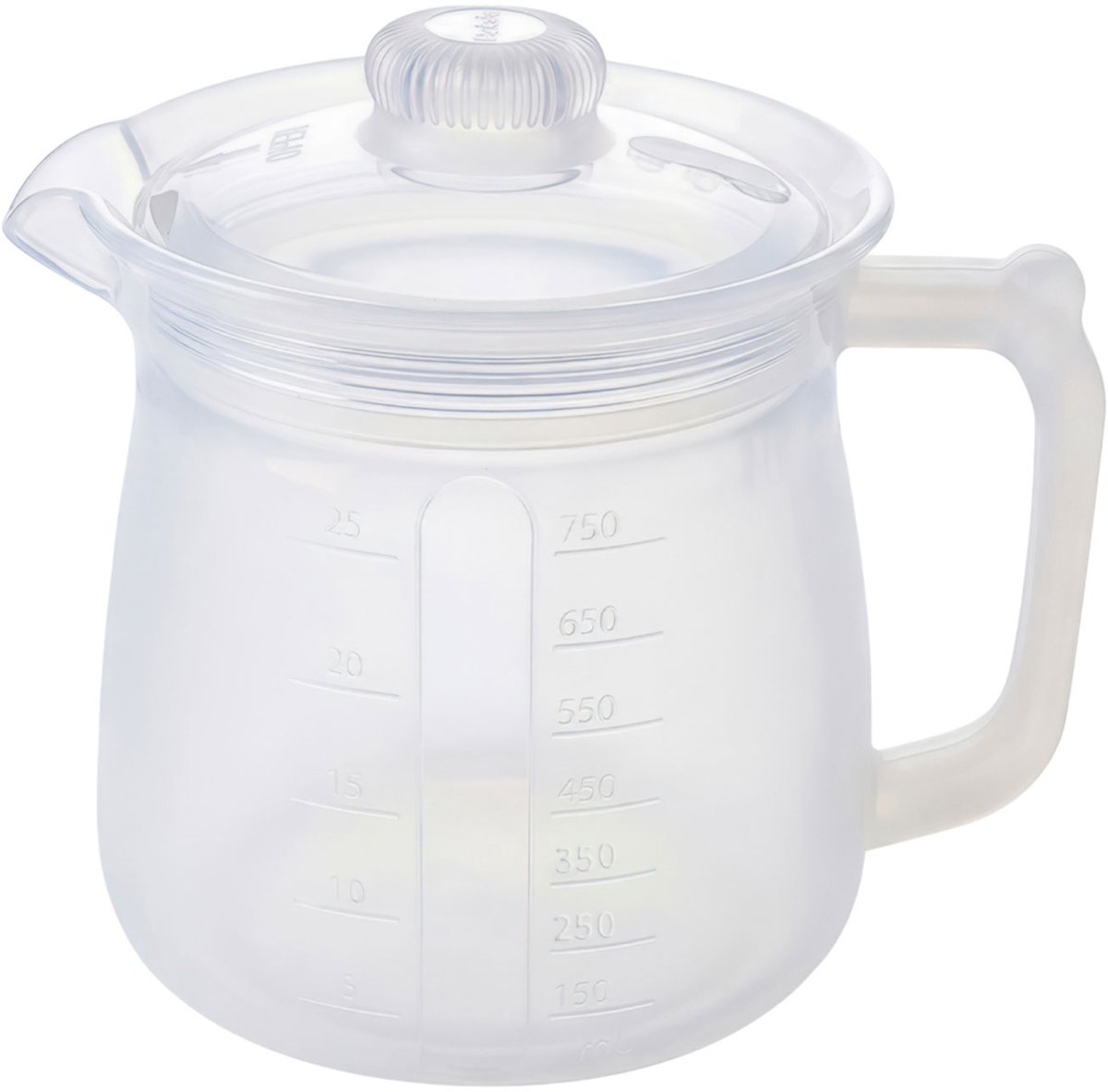Topmelon Siliconen melkkan- Theepot - Theekan - Waterkoker - Oliedispenser- Koffiepot - Multifunctionele -Siliconen van voedselkwaliteit Wit 750ML 750ML