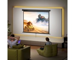 HOMCOM projectiescherm 84 inch, scherm videoprojector