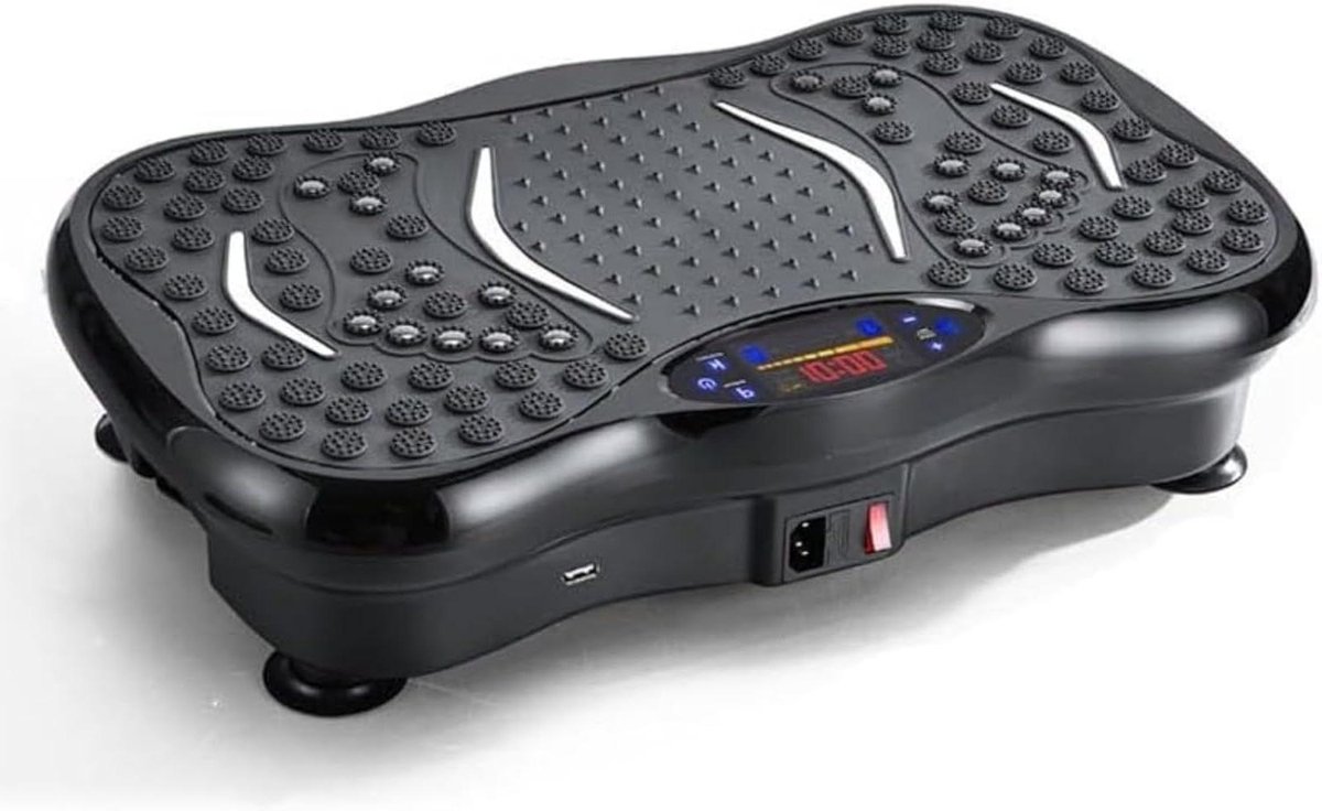 Trillingsplaat - Fitness Trilplaat - Thuisfitness - 22 Magnetische Stenen - 10 minuten per dag - Zwart