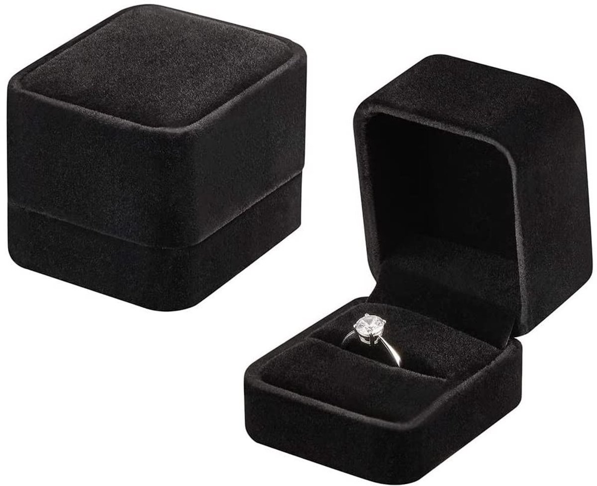 aladdien - Elegante Verlovingsringdoos - Luxe fluwelen verpakking - Perfect voor huwelijksvoorstellen - Cadeaus - Romantische geschenken - Tijdloze ...