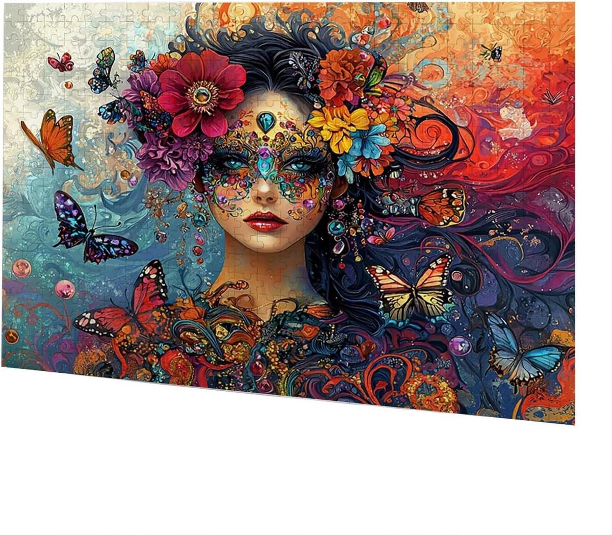 Houten Puzzel - Legpuzzel Puzzelspel - Ontspannend Hobby - 4000 Stukjes - 875x1415 cm - Multicolor
