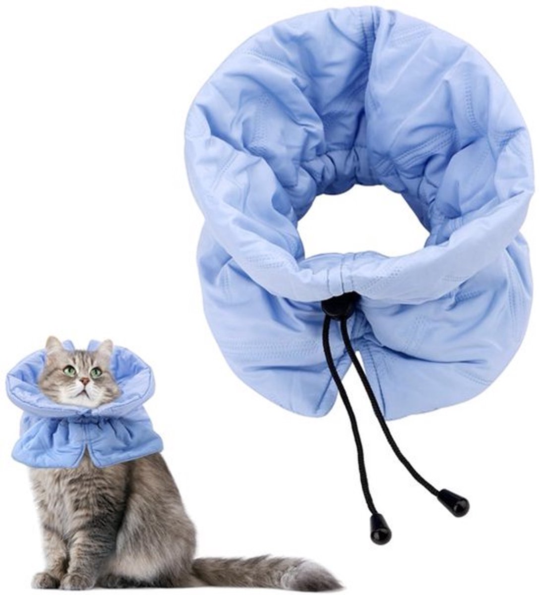 Verstelbare Zachte Herstelhalsband voor Katten - Lichtgewicht Waterdicht