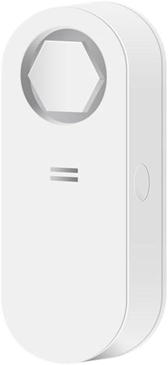 Waterlek Detector - Lekkage Sensor - Huis Beveiligen - 120dB Sirene Alarm - 1 Stuks - Wit