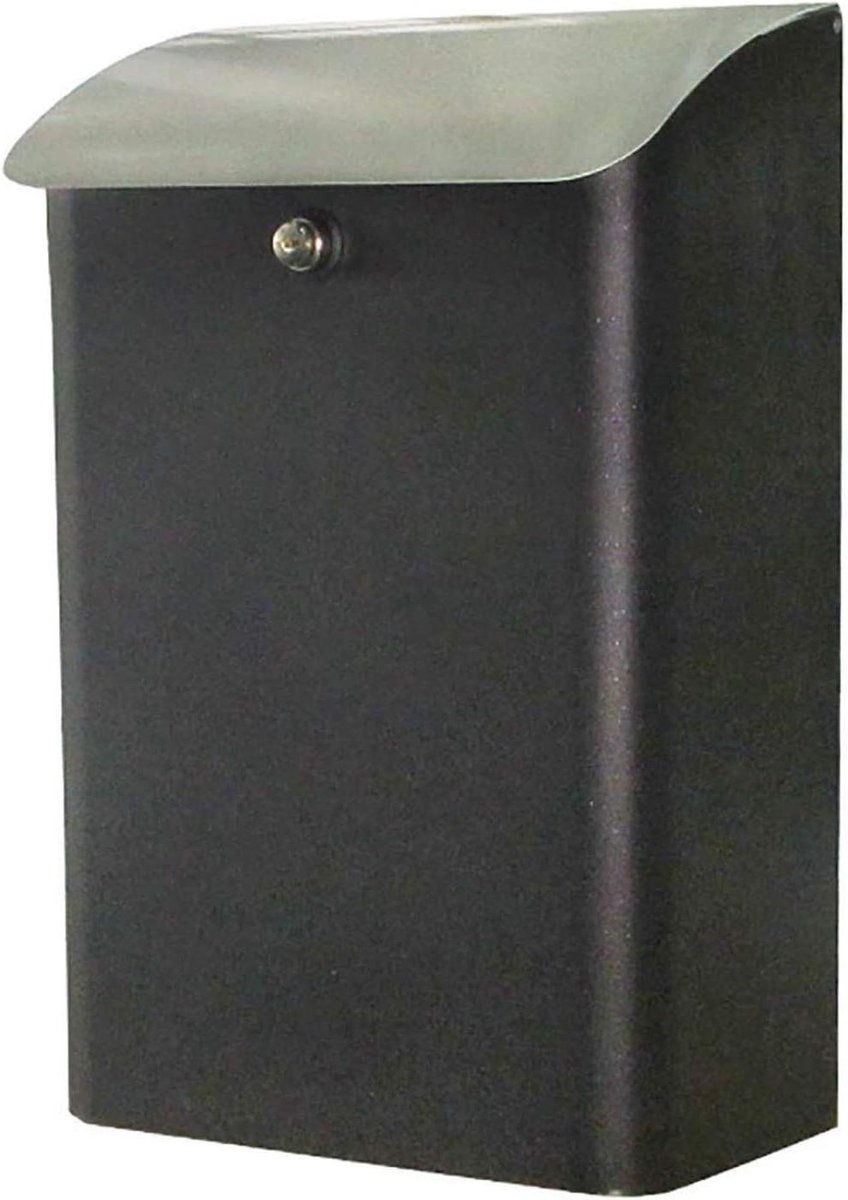 Brievenbus met Slot - Pakketbox Buiten - Veilig Post Ontvangen - Waterdicht en Anti-diefstal - 27x15x42.5cm - Zwart