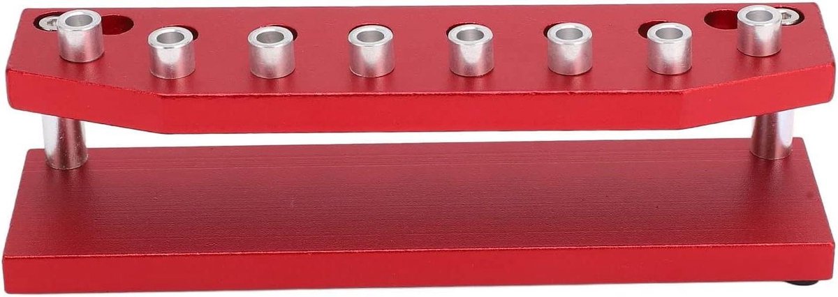 Schroevendraaierhouder - Gereedschap Organizer - Werkruimte Opruimen - 8 Gaten - 16x9x5 cm - Rood
