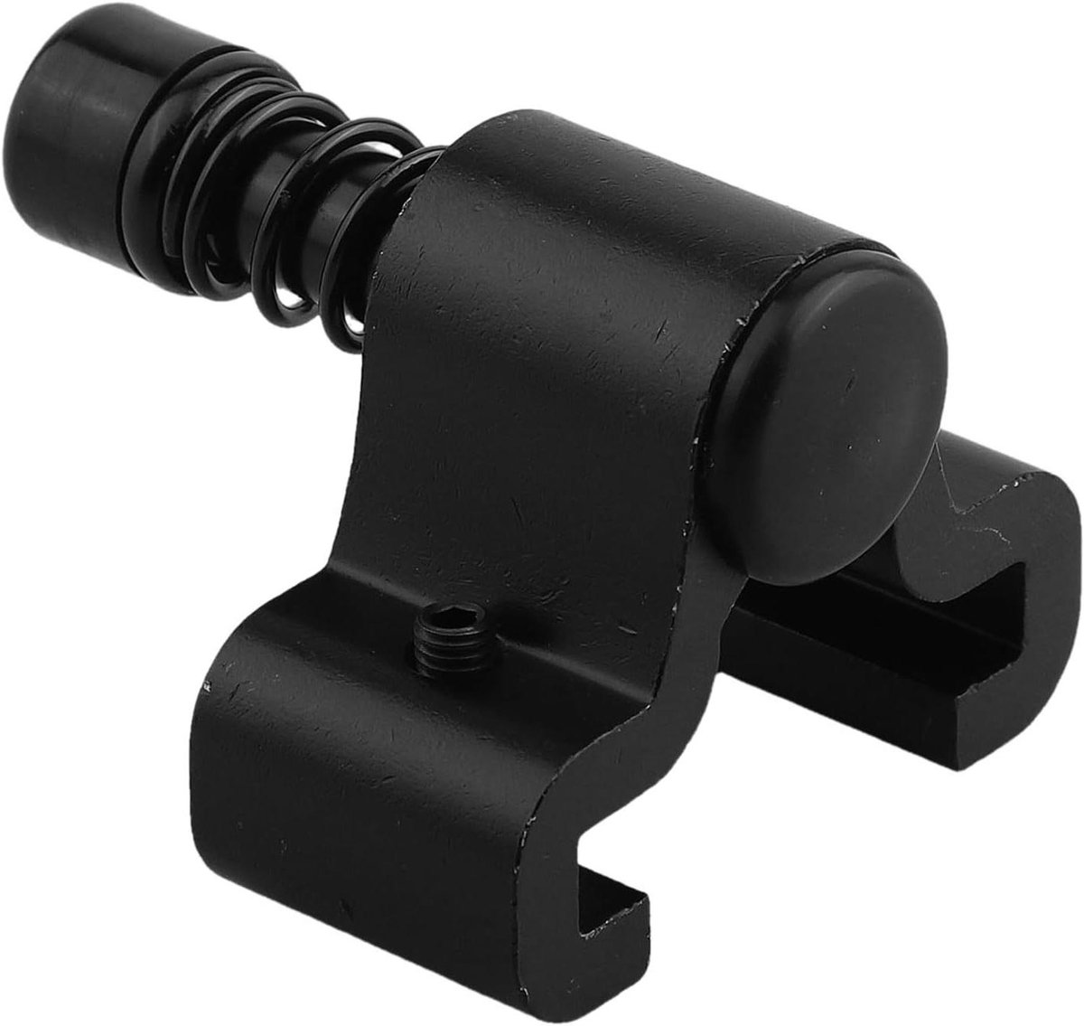 Schuurdeur Stopper - Schuifdeur Hardware - Stille Bediening - Verstelbaar Veerontwerp - 50 x 50 x 25 mm - Zwart