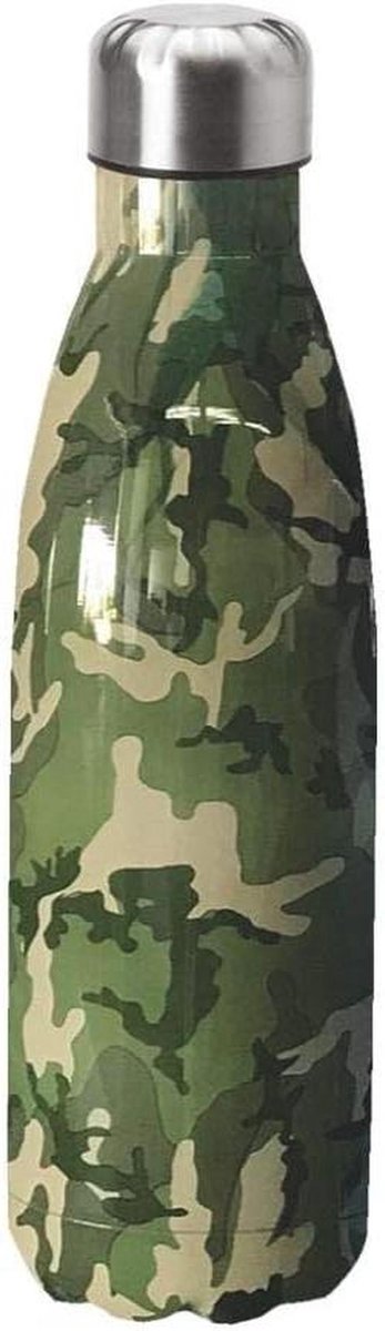 Thermosfles - Isolatiefles Drank - Dranken Meenemen - Dubbelwandig Staal - 500 ml - Design 06